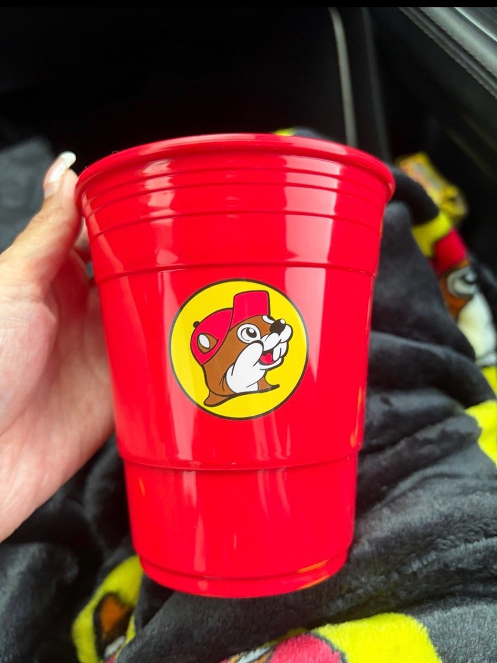 Buc-ee's Red Plastic Party Cup with Logo